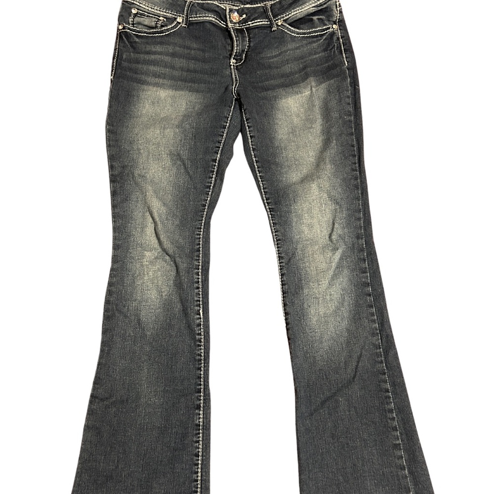 Apt. 9 Dark Jean Flare Wide Leg Jeans